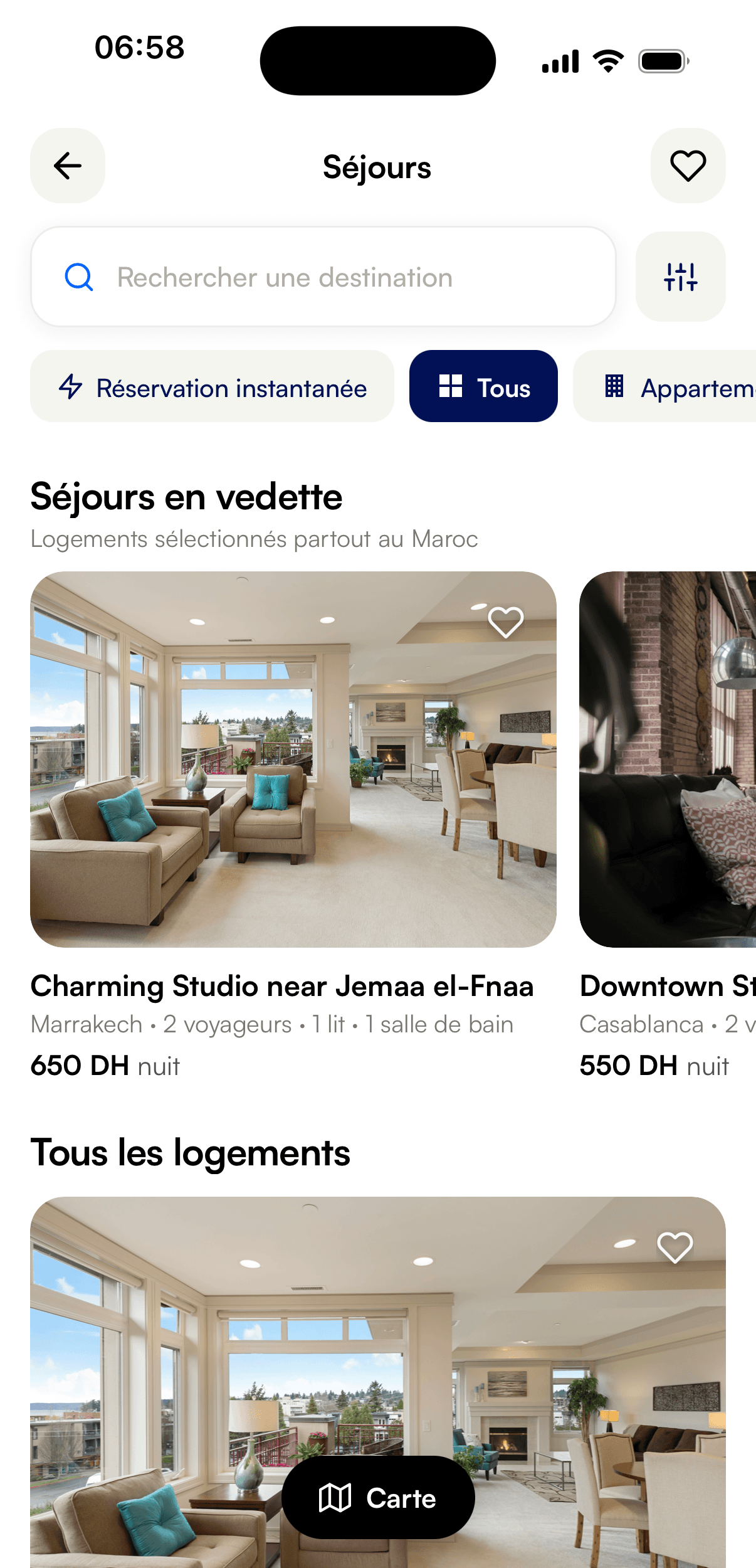 Logements et séjours au Maroc