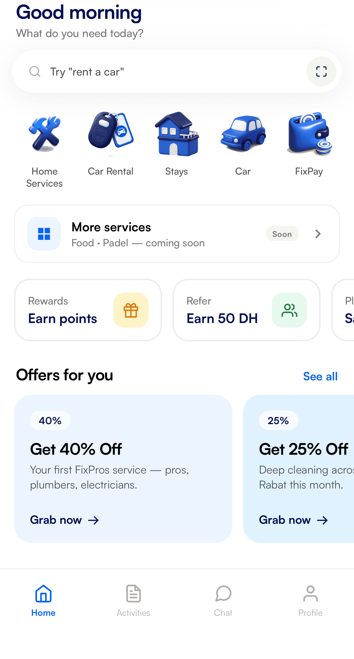 FixPros app home